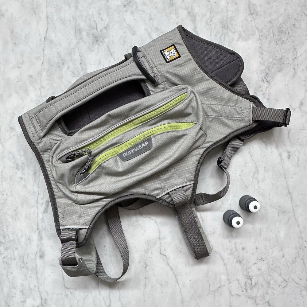 Ruffwear Singletrak Pack Dog Backpack L/XL Gray Saddle-Bag Style Pack